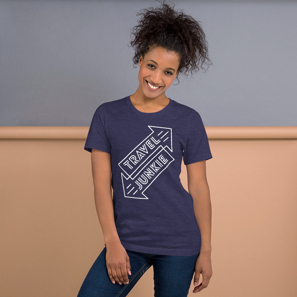 Travel Junkie Short-Sleeve Unisex T-Shirt