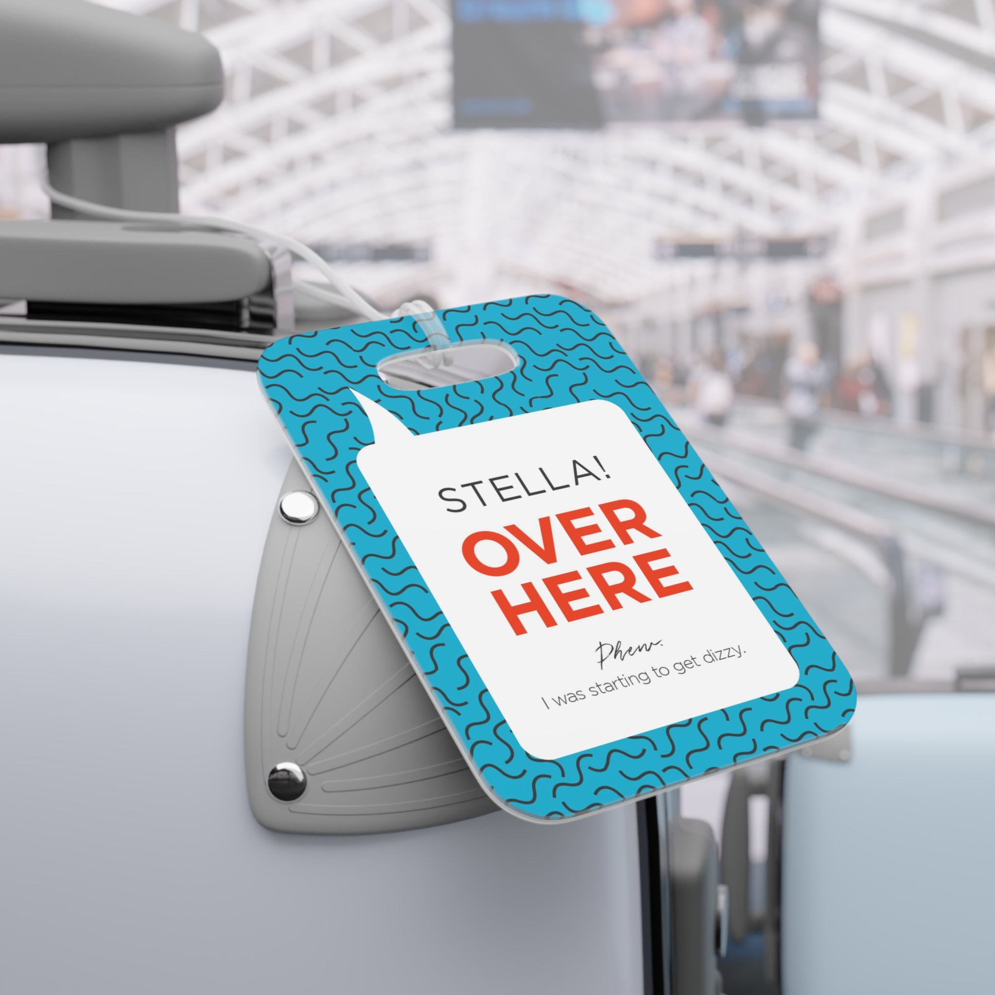 Over Here Luggage Tag