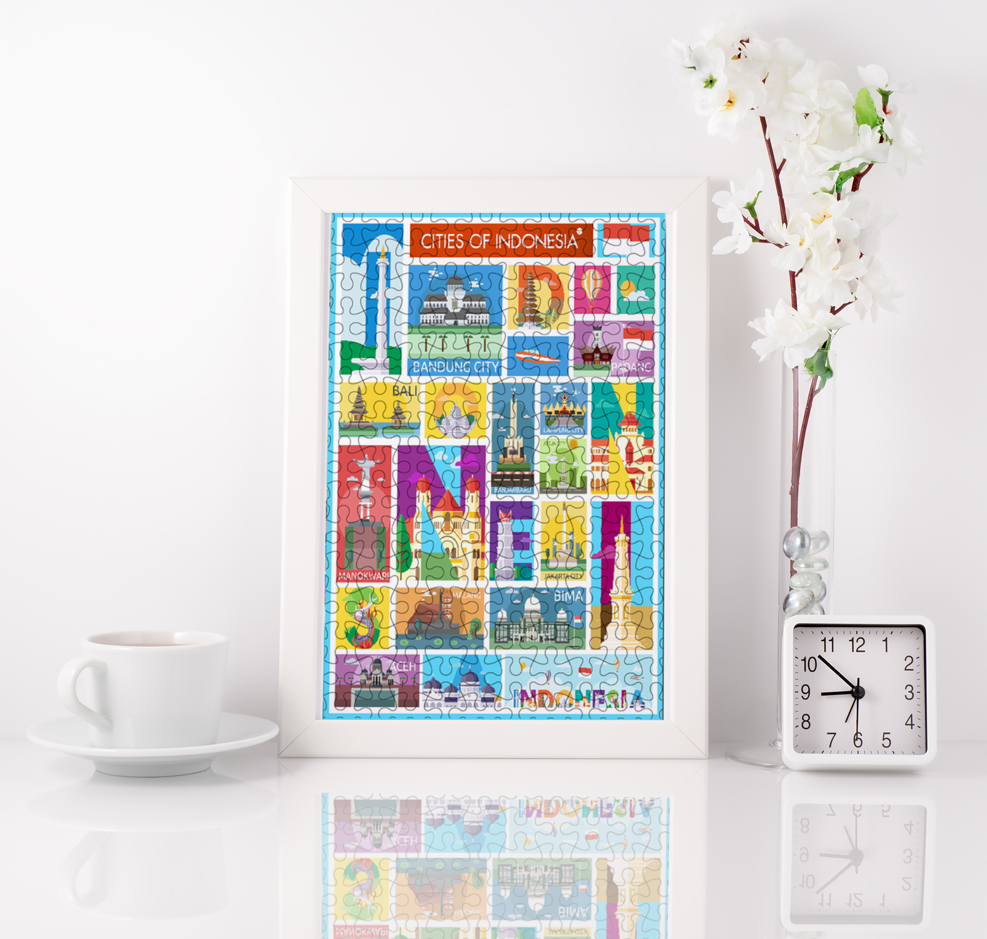 Cities of Indonesia - Travel Jigsaw Puzzle