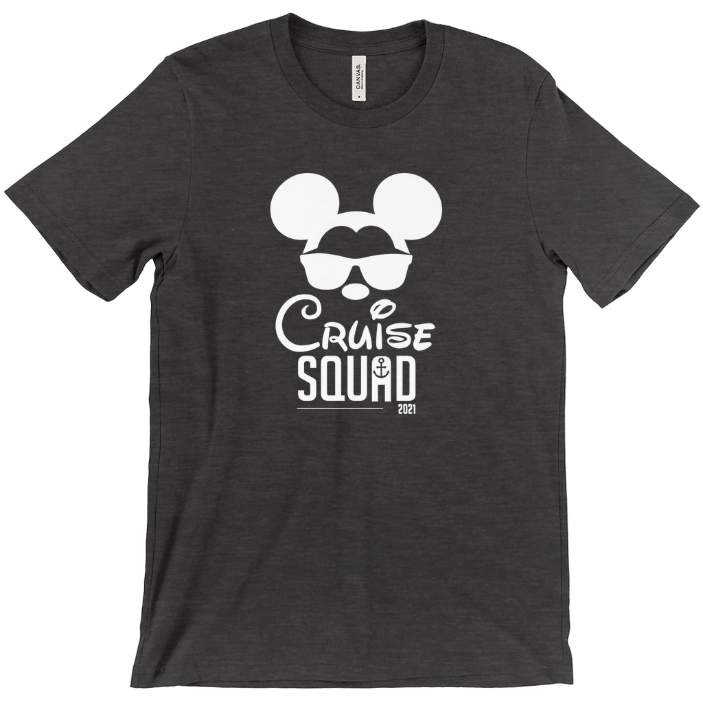 Men's Heather Charcoal Mickey Mouse Disney Squad T-Shirt Size: Medium