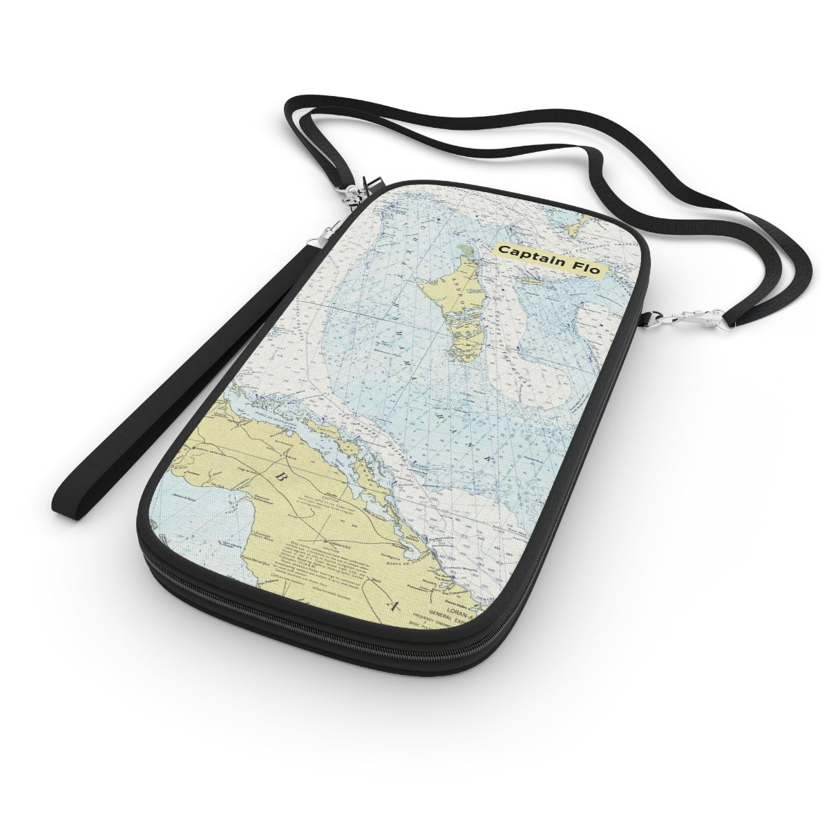 World Nautical Map Boarding Pass Travel Wallet