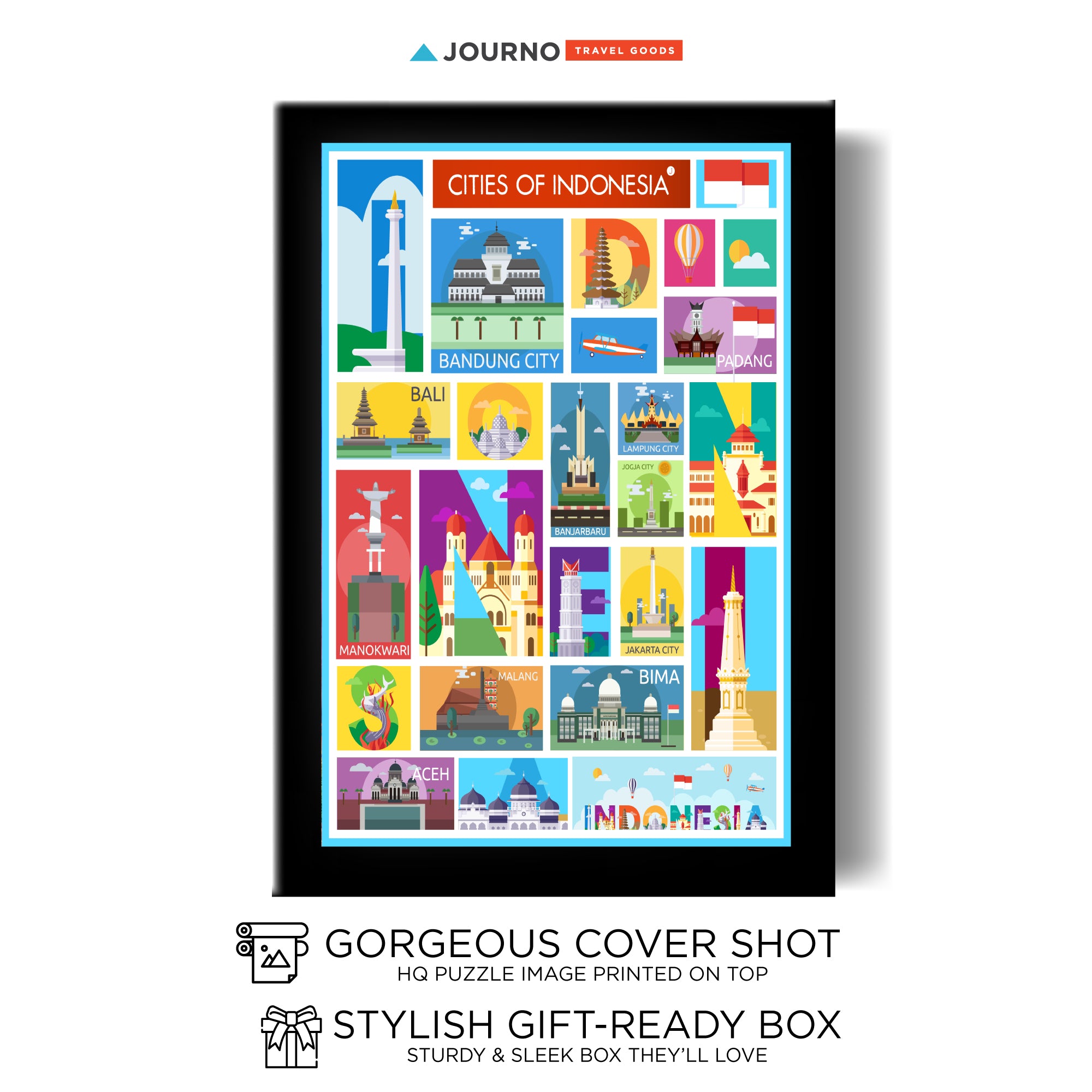 Cities of Indonesia - Travel Jigsaw Puzzle