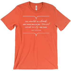 The World Is A Book Unisex T-Shirt - Unique Tee For Men/Unisex