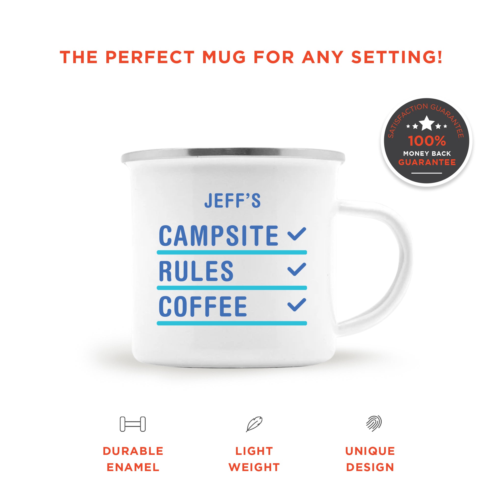 Funny My Rules Mug - Personalized Camping Mug