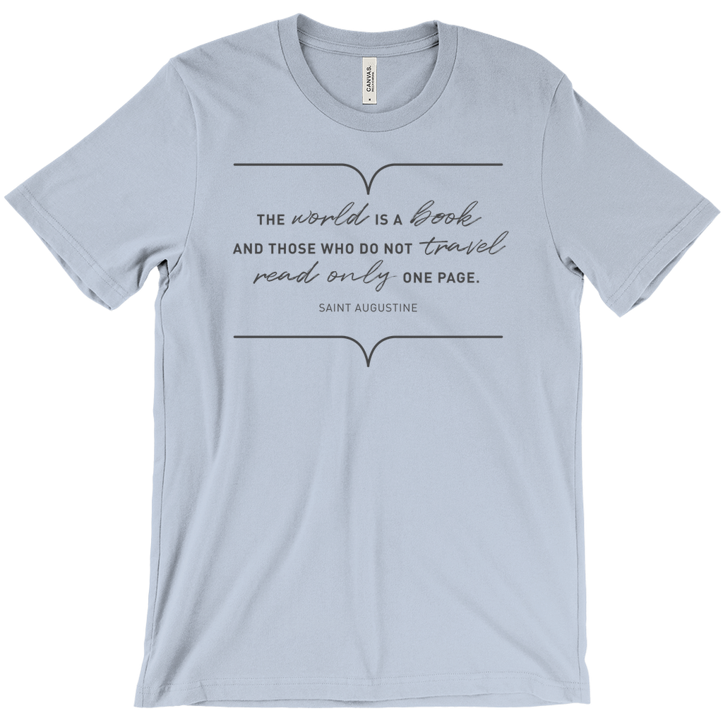 The World Is A Book Unisex T-Shirt - Unique Tee For Men/Unisex