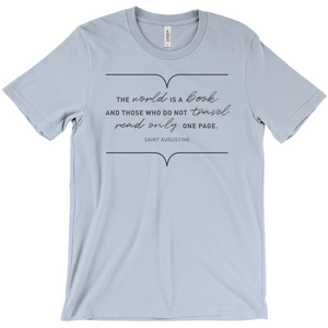 The World Is A Book Unisex T-Shirt - Unique Tee For Men/Unisex