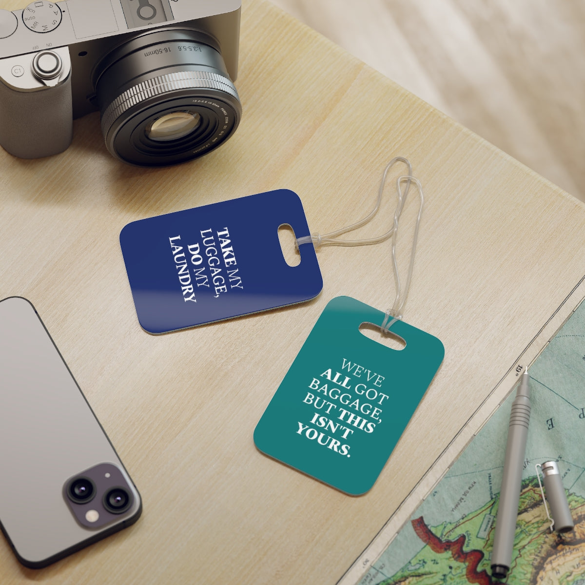 Personalized Funny Luggage Tag for Frequent Travelers — Custom Sarcastic Baggage & Suitcase Tag