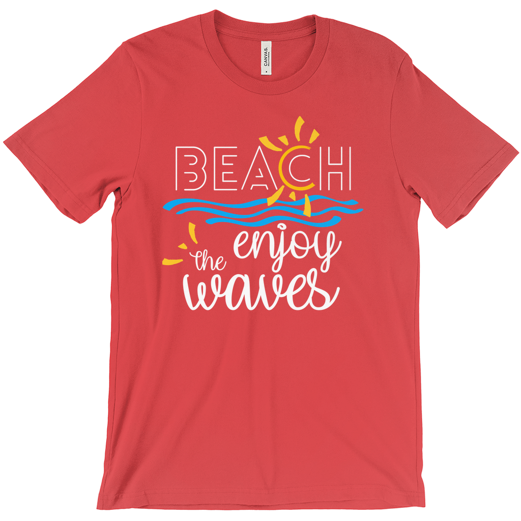 Beach Enjoy The Waves Sunny Fun Bella Canvas Unisex Shirt