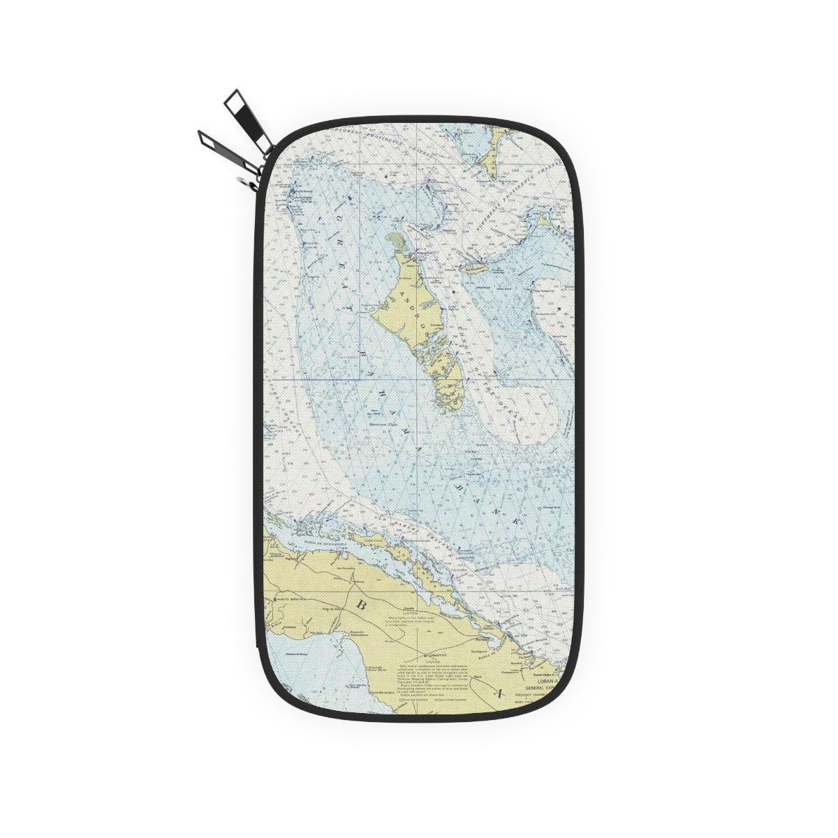 World Nautical Map Boarding Pass Travel Wallet