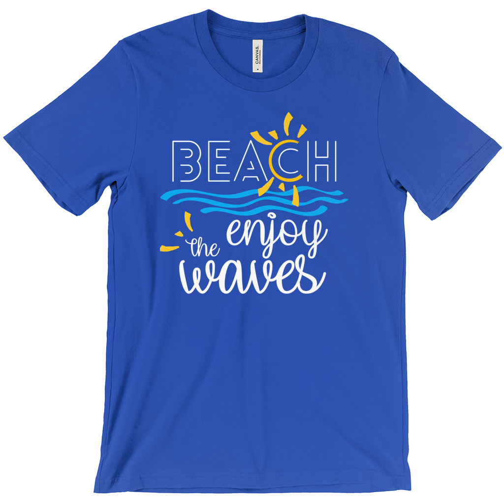 Beach Enjoy The Waves Sunny Fun Bella Canvas Unisex Shirt
