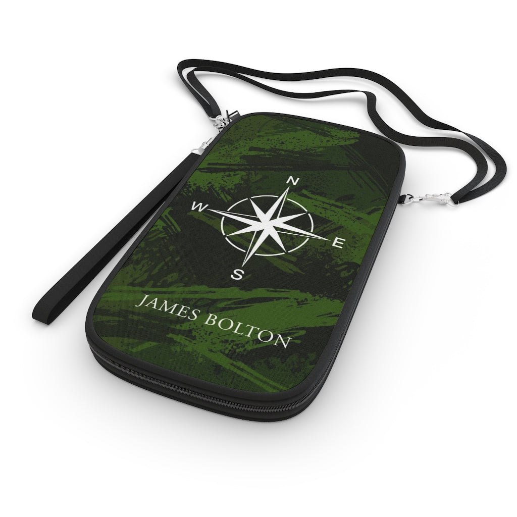 Custom Name Camouflage Boarding Pass Holder