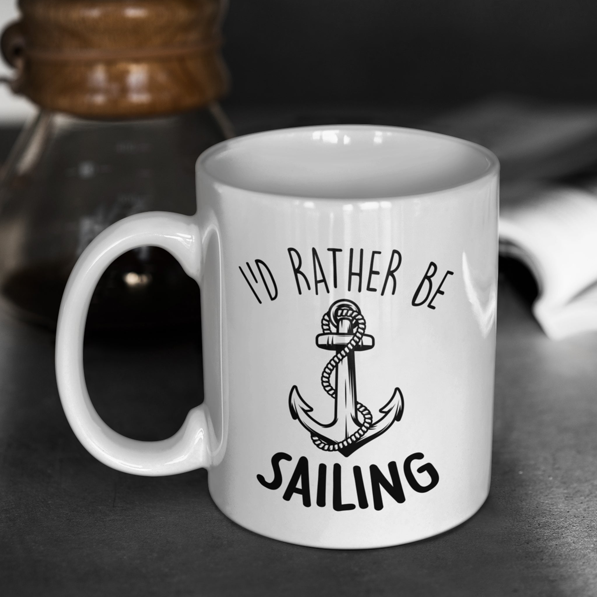 I'd Rather Be Sailing Ceramic Mug