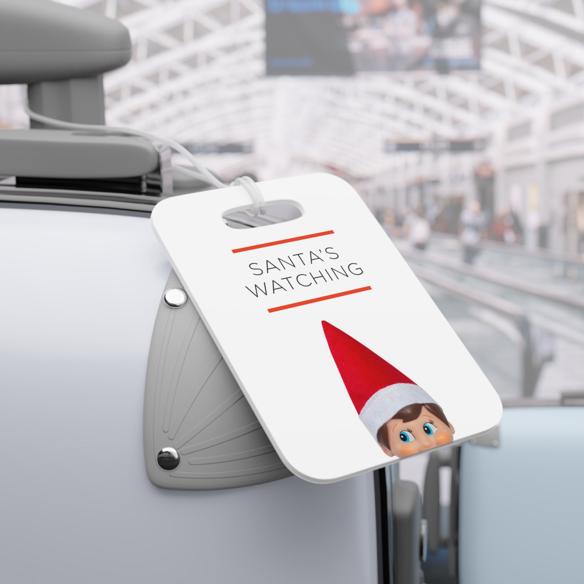 Santa's Watching Luggage Tag