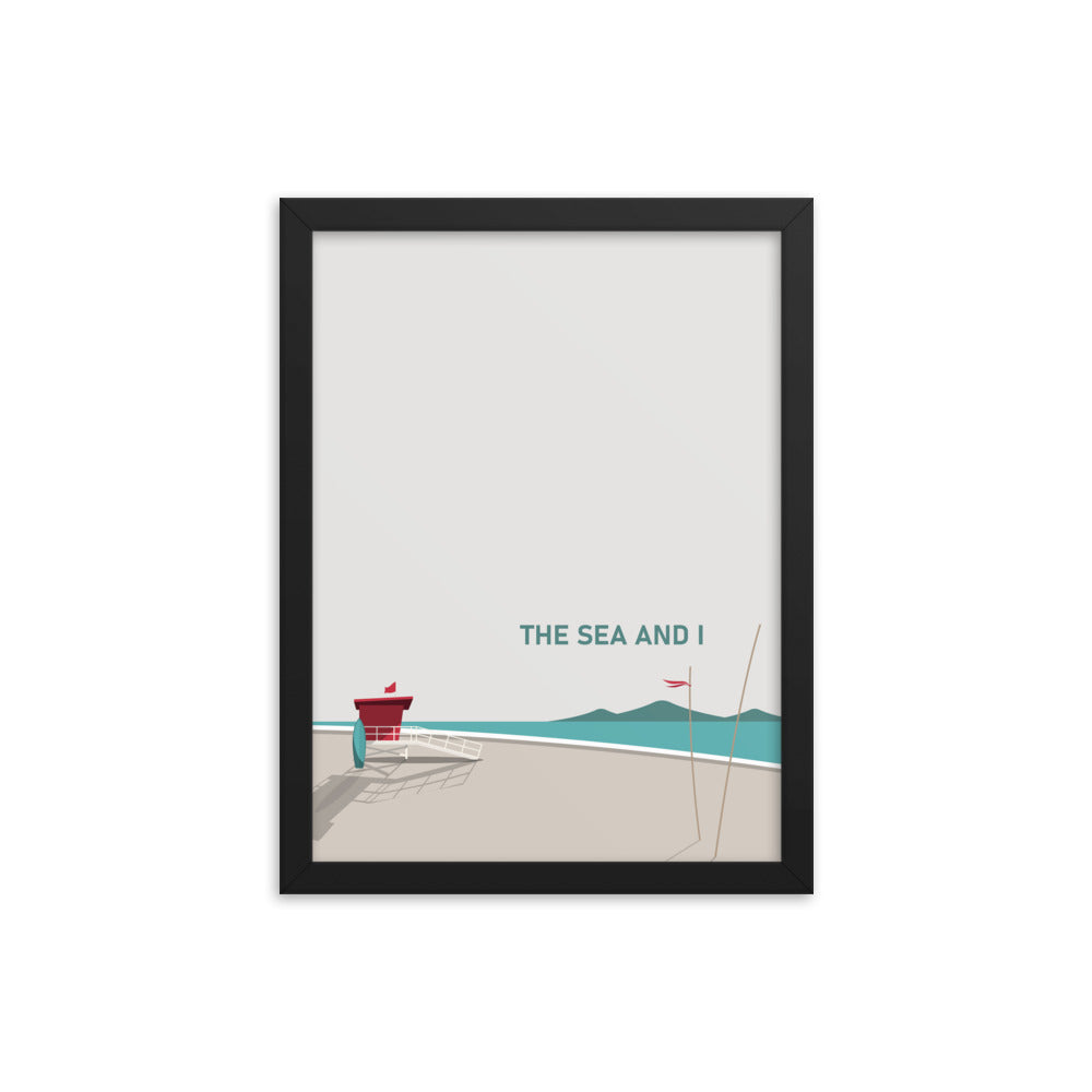 The Sea And I Framed Art Print Set of Two