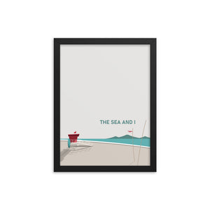The Sea And I Framed Art Print Set of Two