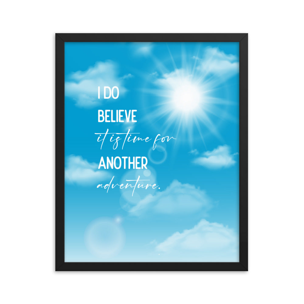 Time For Another Adventure Framed Quote Poster