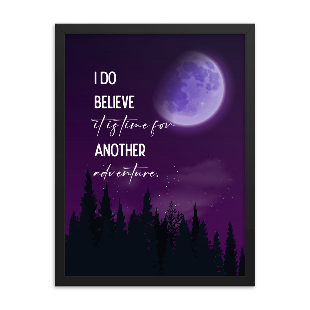 Time For Another Adventure Framed Quote Poster