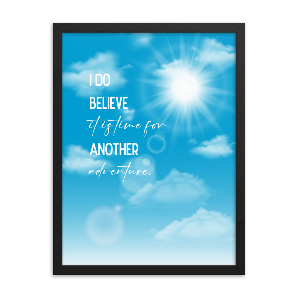 Time For Another Adventure Framed Quote Poster