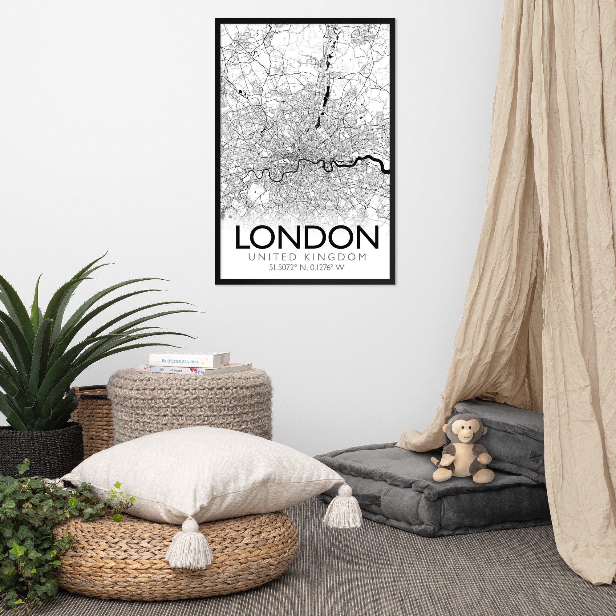 Modern Custom City Map