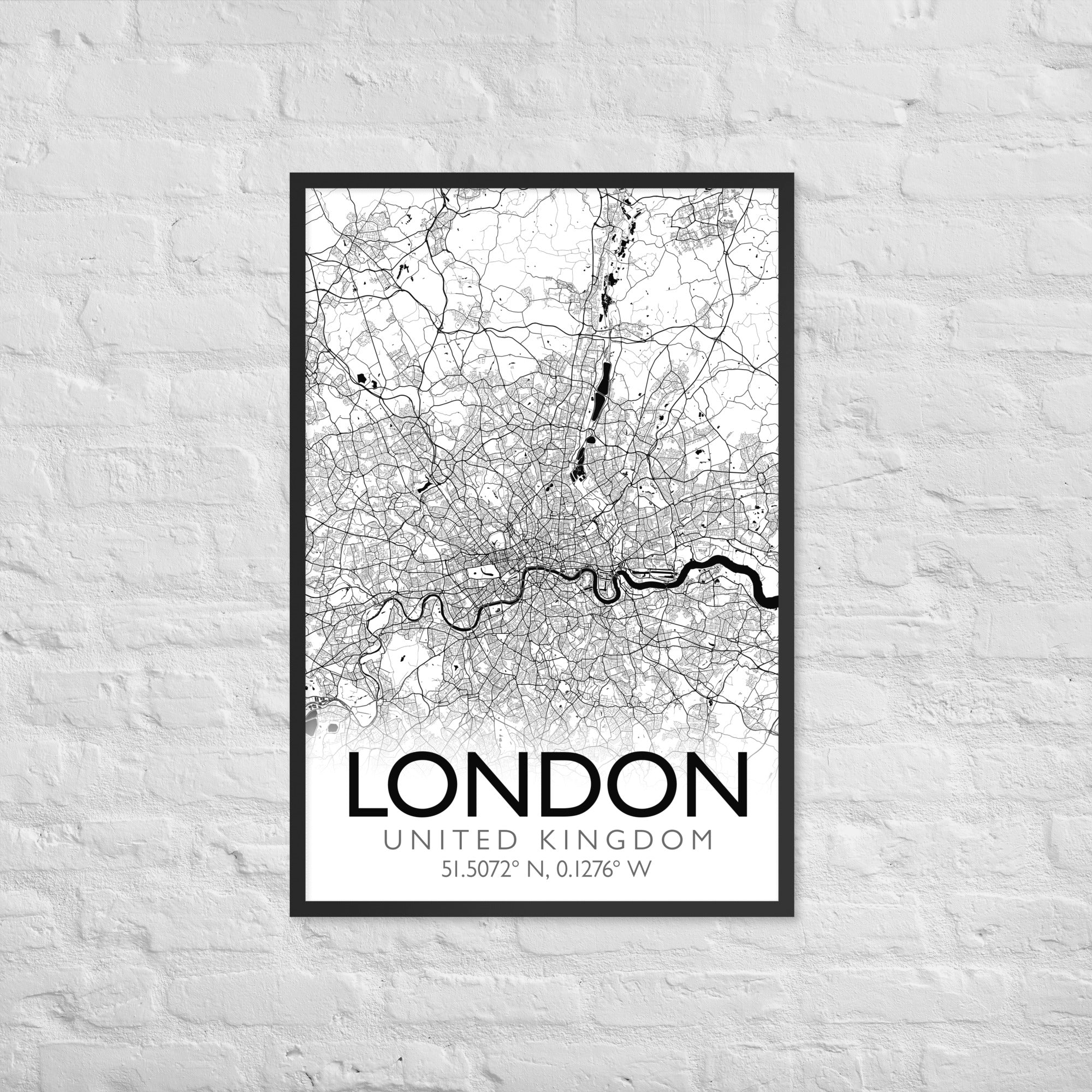 Modern Custom City Map