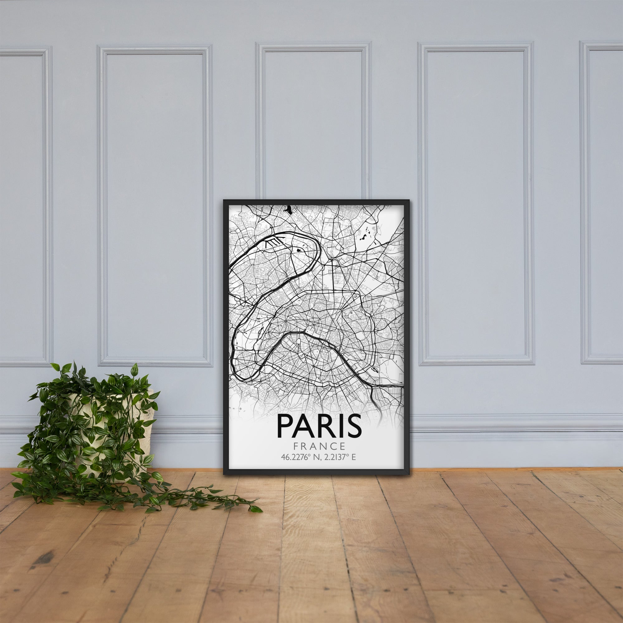 Modern Custom City Map