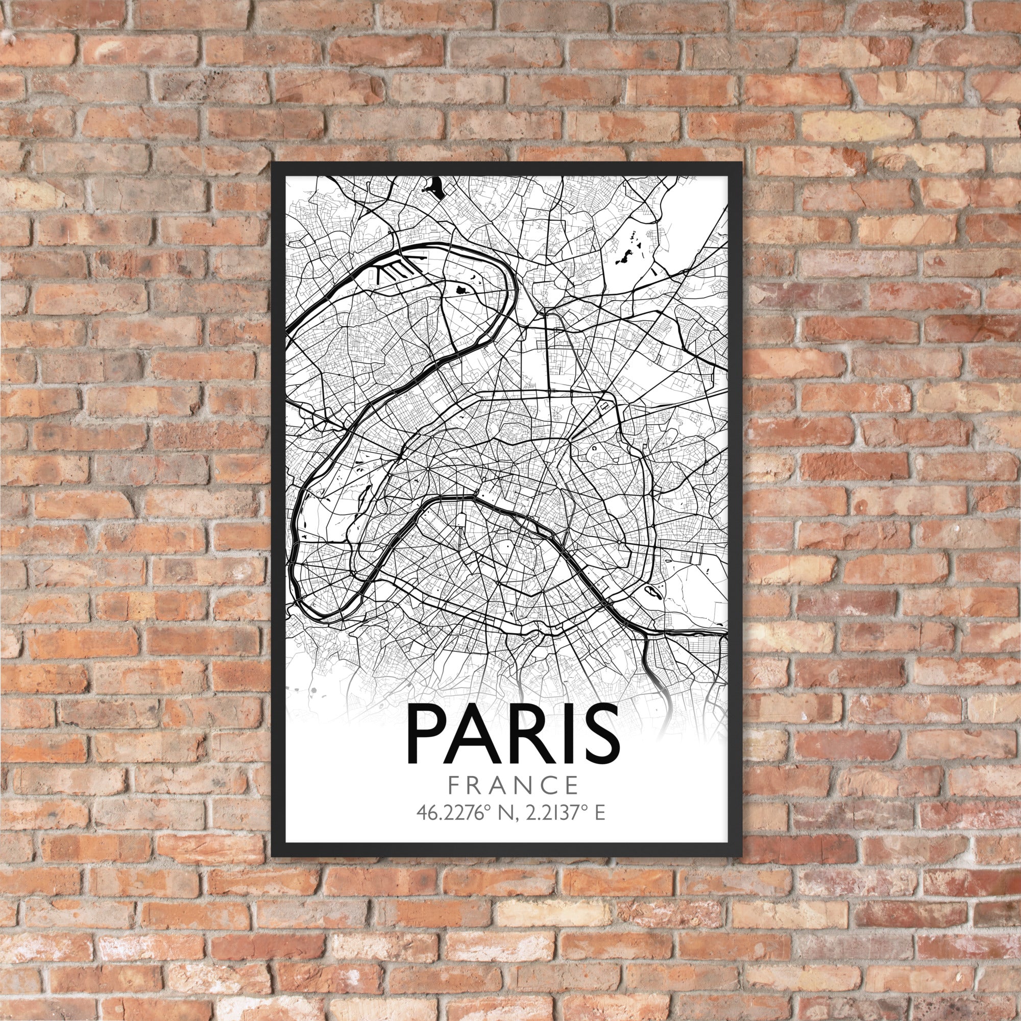 Modern Custom City Map