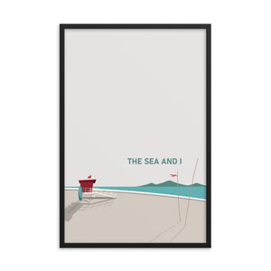 The Sea And I Framed Art Print Set of Two