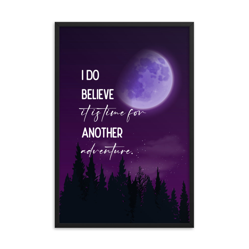 Time For Another Adventure Framed Quote Poster