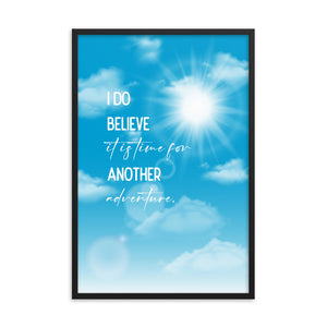 Time For Another Adventure Framed Quote Poster