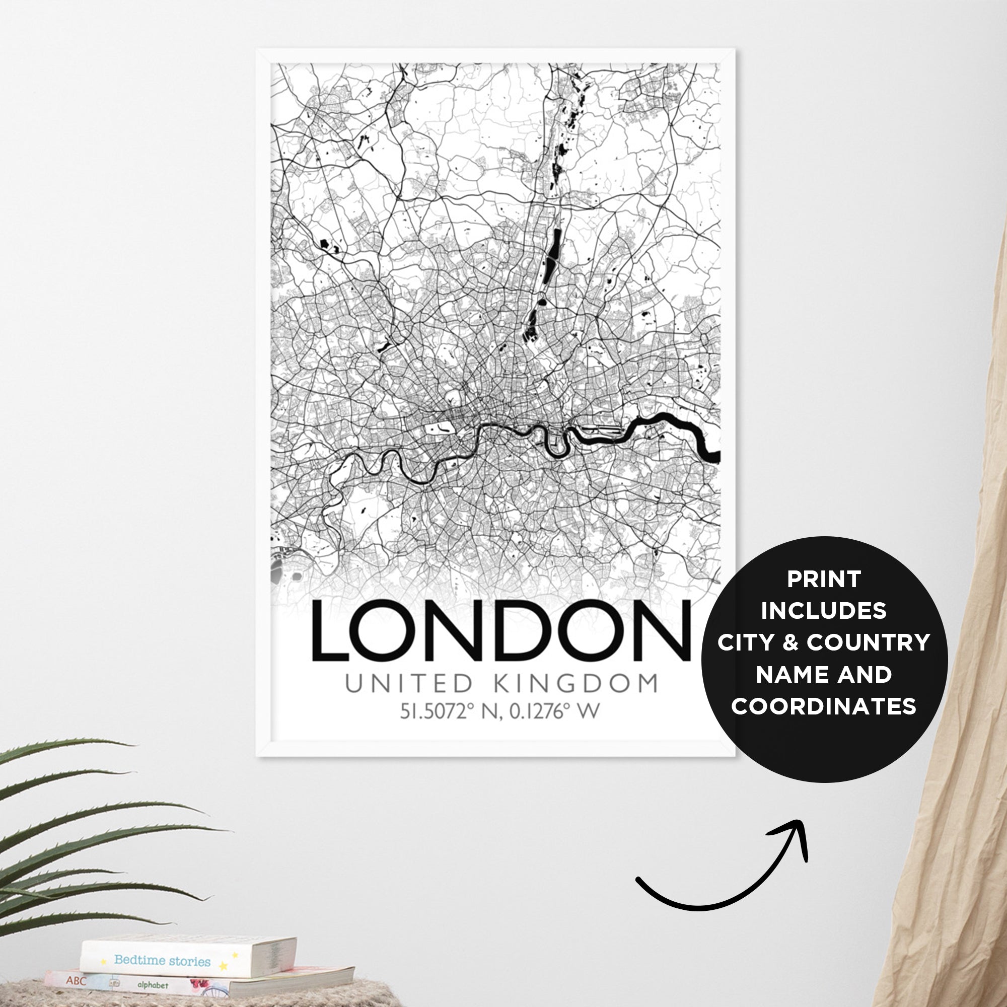 Modern Custom City Map