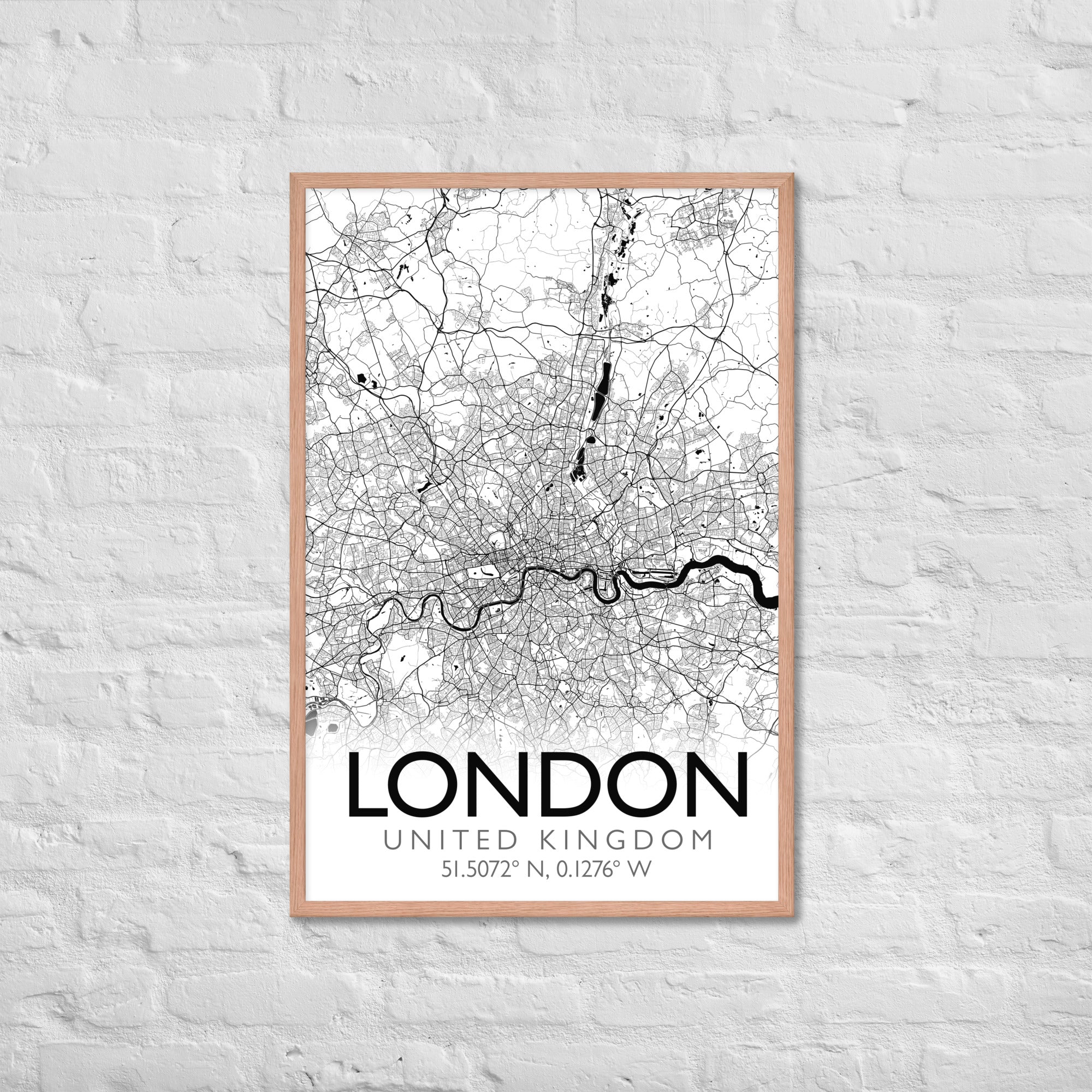 Modern Custom City Map