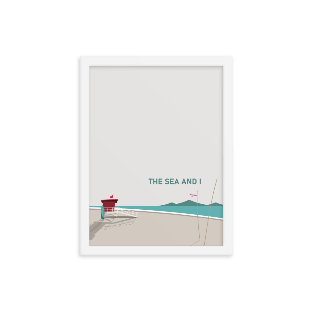 The Sea And I Framed Art Print Set of Two