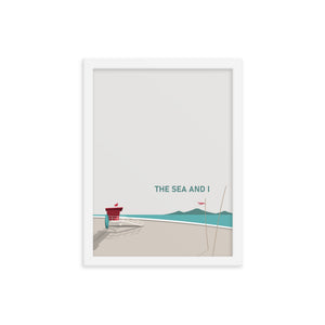 The Sea And I Framed Art Print Set of Two