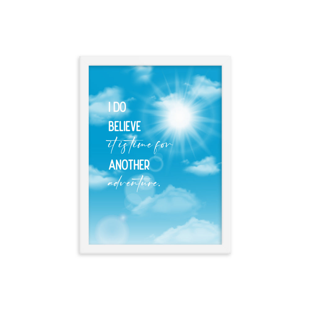 Time For Another Adventure Framed Quote Poster