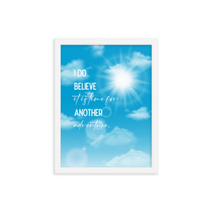 Time For Another Adventure Framed Quote Poster