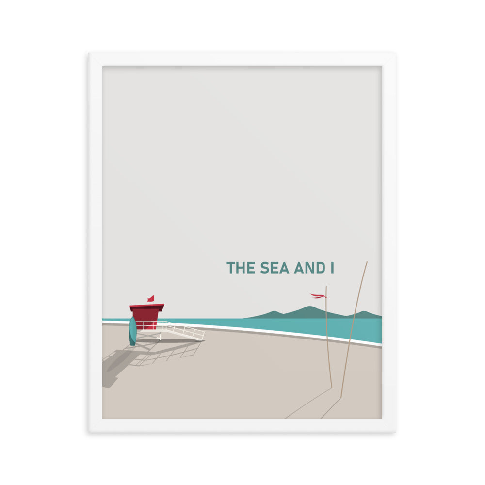 The Sea And I Framed Art Print Set of Two