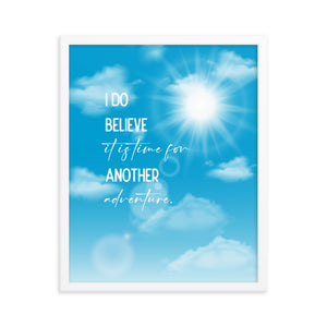 Time For Another Adventure Framed Quote Poster