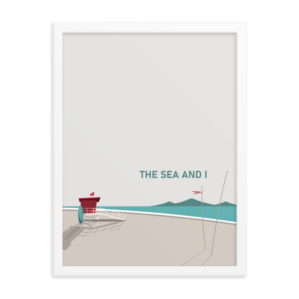 The Sea And I Framed Art Print Set of Two