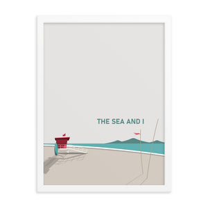 The Sea And I Framed Art Print Set of Two