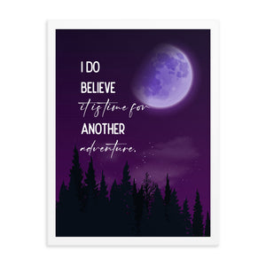 Time For Another Adventure Framed Quote Poster