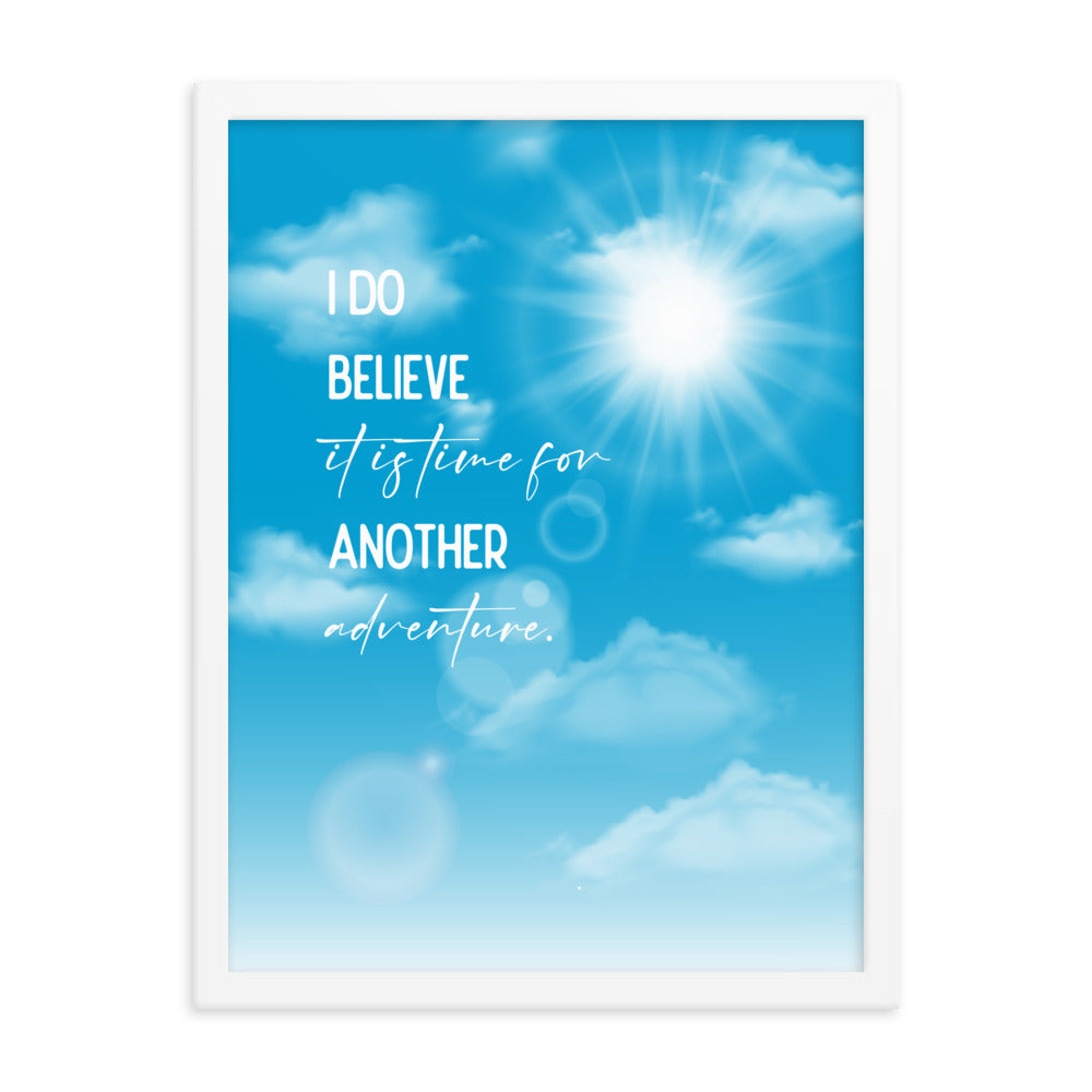 Time For Another Adventure Framed Quote Poster