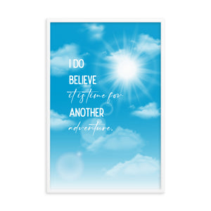 Time For Another Adventure Framed Quote Poster