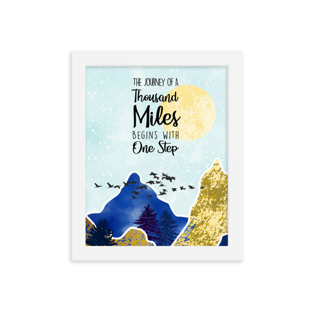 The Journey Of A Thousand Miles Art Print