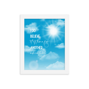 Time For Another Adventure Framed Quote Poster