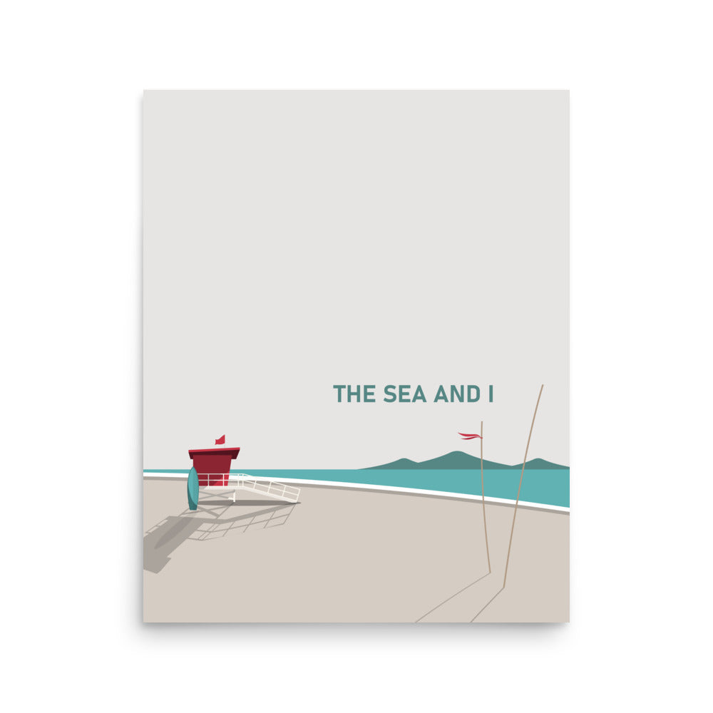 The Sea And I Framed Art Print Set of Two
