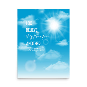 Time For Another Adventure Framed Quote Poster