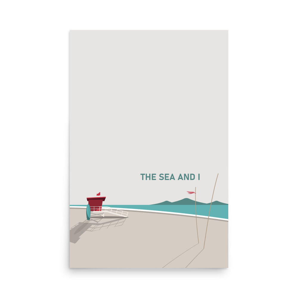 The Sea And I Framed Art Print Set of Two