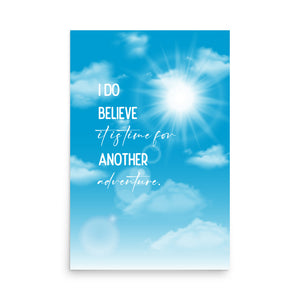 Time For Another Adventure Framed Quote Poster