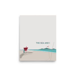 The Sea And I Framed Art Print Set of Two
