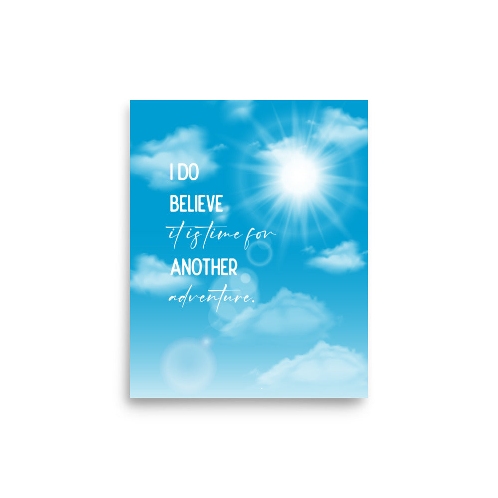 Time For Another Adventure Framed Quote Poster